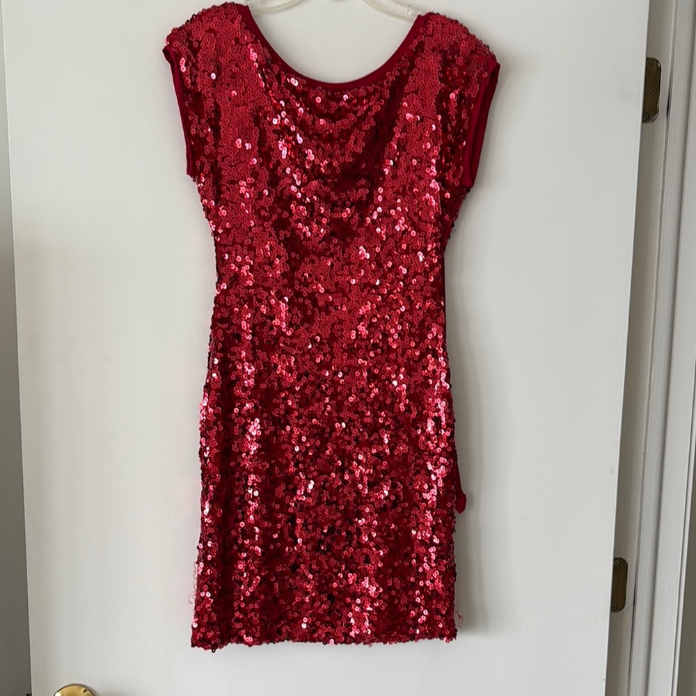 Gorgeous Red Sequin Dress
